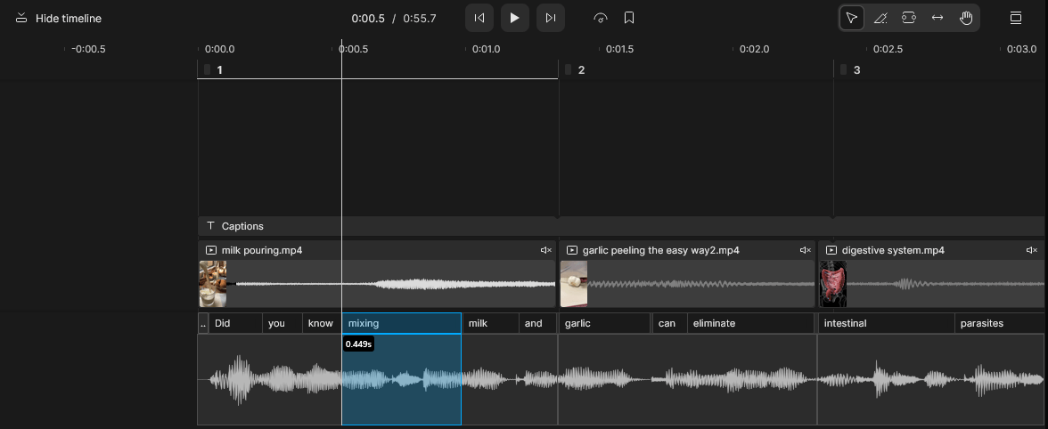 Descript Multitrack Editing